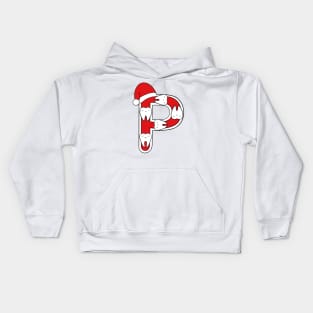 Letter P (Happimola Christmas Alphabet) Kids Hoodie